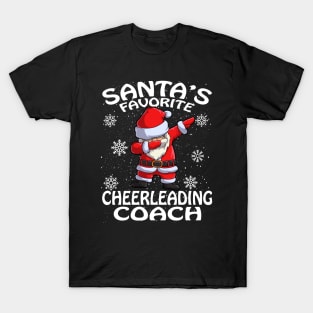 Santas Favorite Cheerleading Coach Christmas T-Shirt